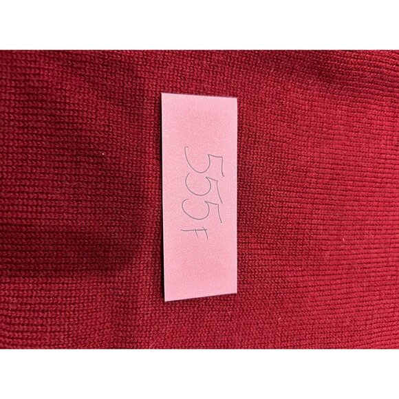 Apostrophe Red V Neck Sweater Black Floral Embroidery Size 20 - Picture 9 of 9